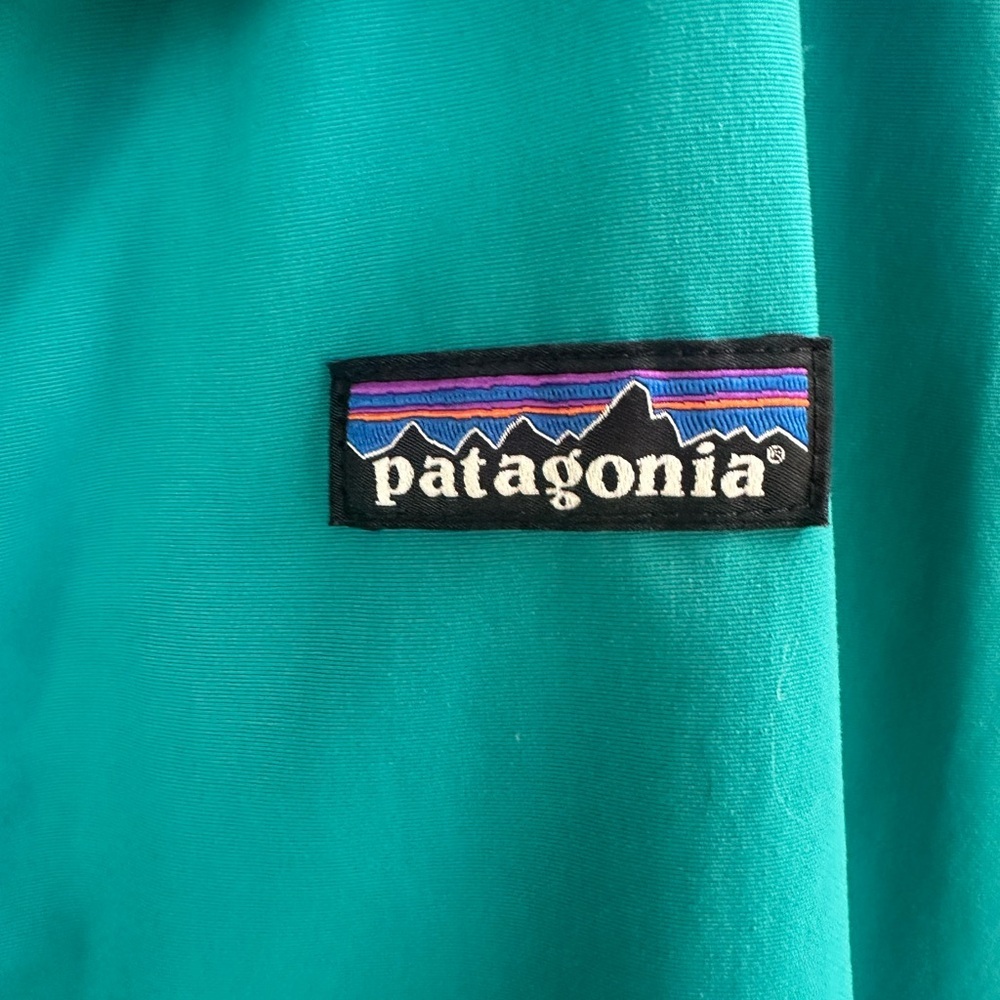 Patagonia Rare Teal “Baggies” Retro Look Windbreaker Jacket Large EUC! - Picture 6 of 13